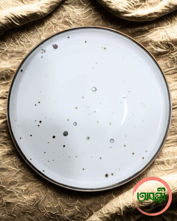 Pale Ivory Speckle Dinner Set - Image 3