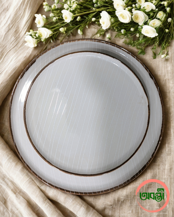 Pale Stone White Dinner Set (12 Pieces)