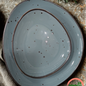 Sky Blue Organic Dinnerware 12 Pieces Set