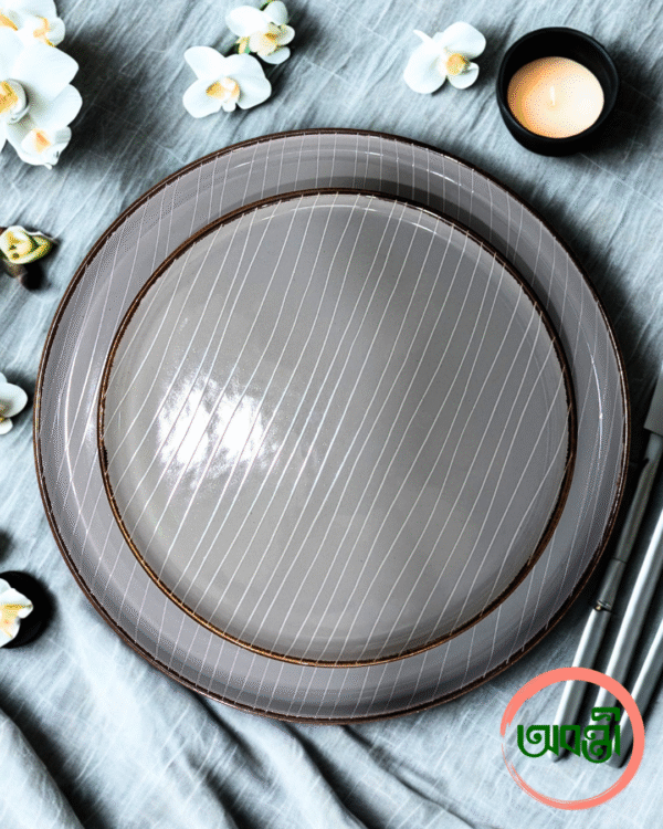Slate Grey Dinner Set (12 Pieces)