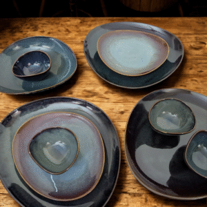 Celestial Drift Asymmetrical Dinner Set (19 Pieces)