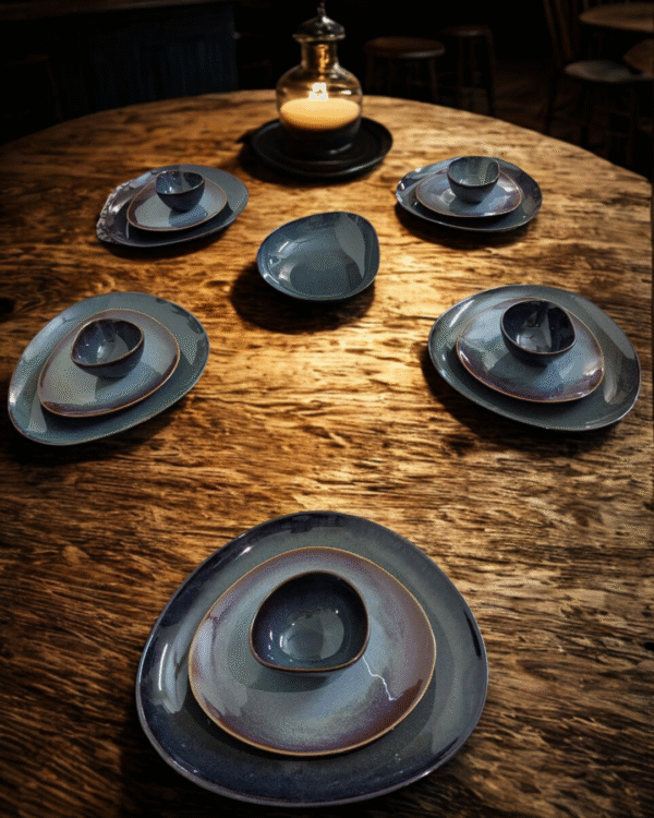 Celestial Drift Asymmetrical Dinner Set (19 Pieces) - Image 2